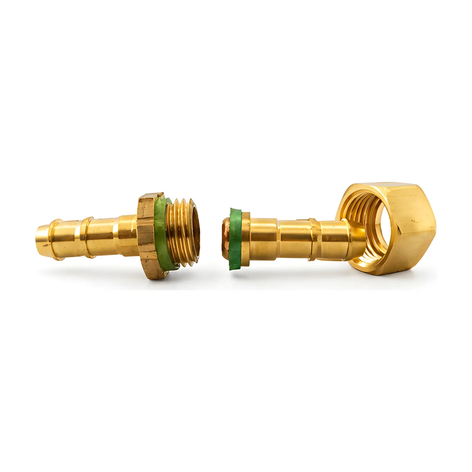 Pressure Brass Hose Joint 8.5 mm, front