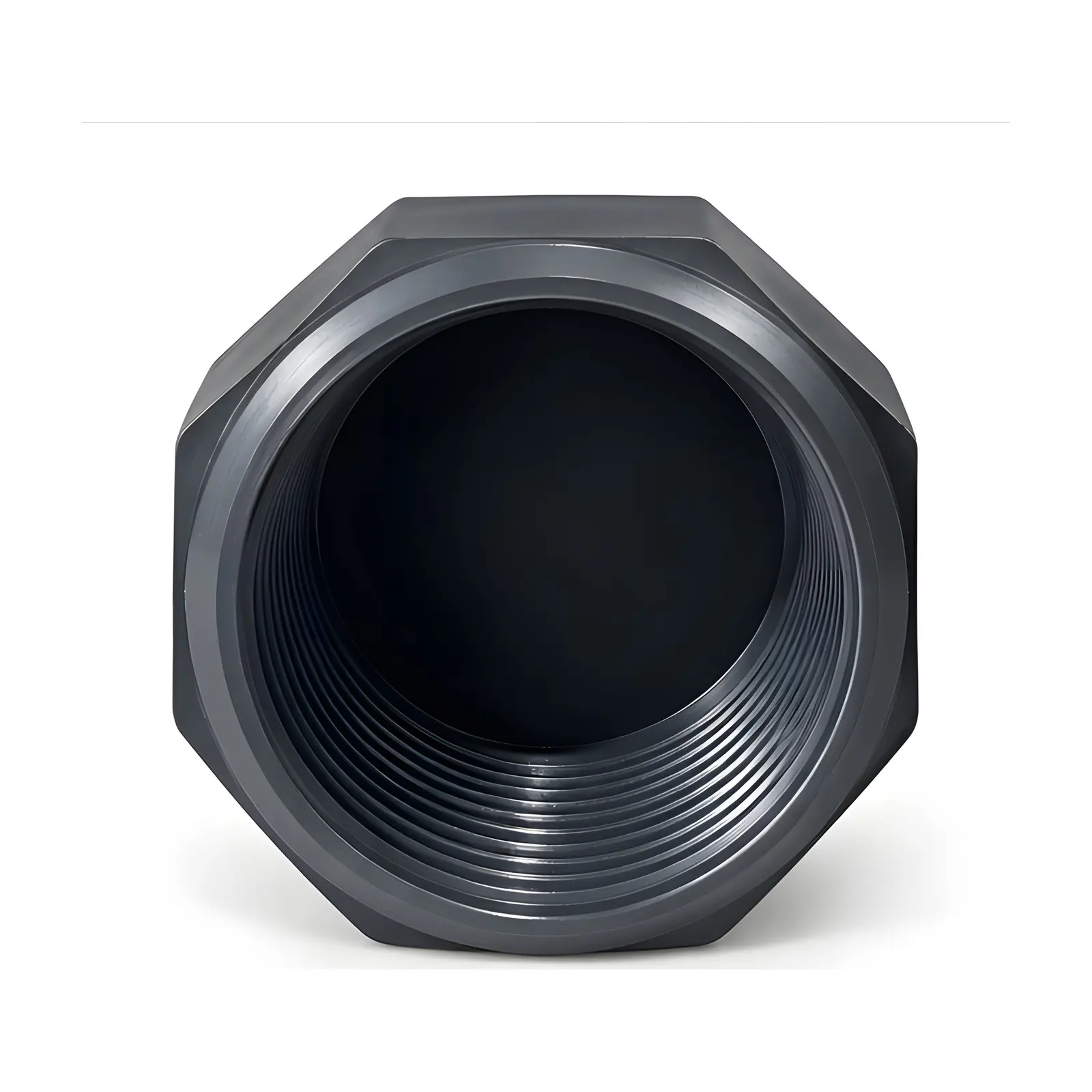 End Cap PVC Thread, end view