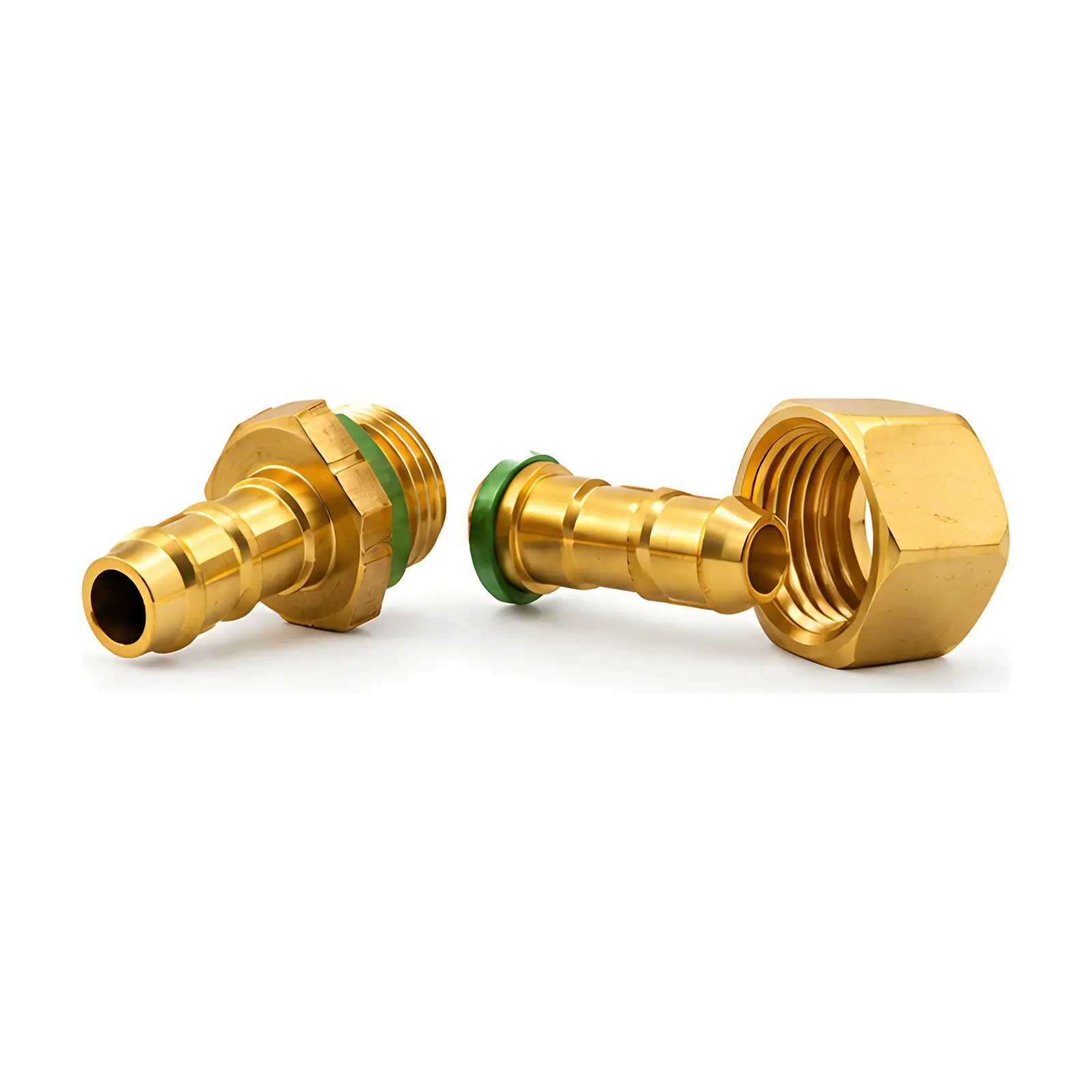 Pressure Brass Hose Joint 8.5 mm, end view